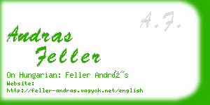 andras feller business card